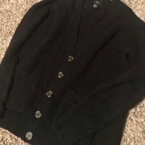 Forever 21 Black Cardigan Sweater